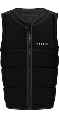 2024 Mystic Heren Brand Front Zip Wake Impact Vest 35005.240215 - Black
